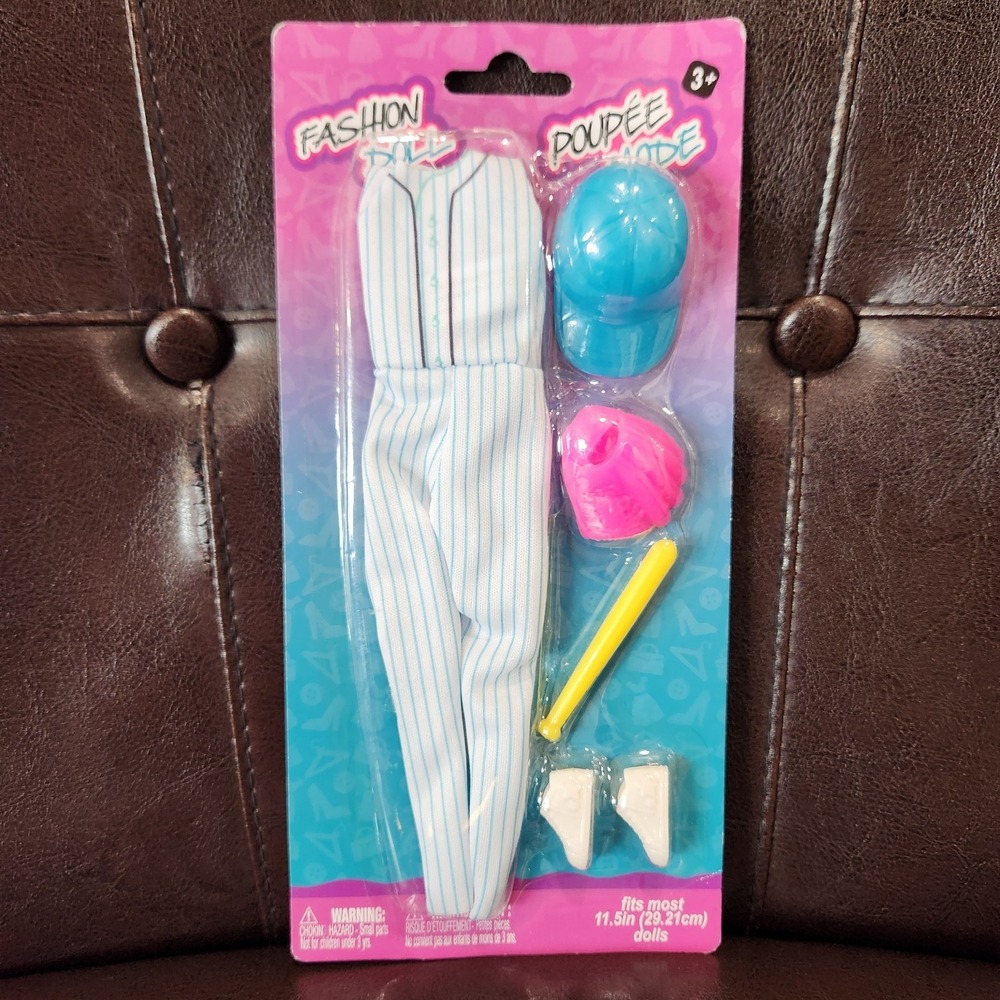 NEW Vintage Fashion Doll Poupee Mode Barbie Sports Outfit baseball Uniform